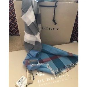 Burberry Accessories - Authentic Burberry Stripe Half Mega Check Scarf Burberry Accessories - Authentic Burberry Stripe Half Mega Check Scarf